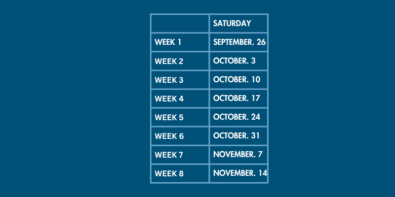SATURDAY Fall 2026